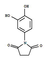 2,5-Pyrrolidinedione,1-(3,4-dihydroxyphenyl)-(9ci)Structure,71573-17-6Structure 2,5-Pyrrolidinedione,1-(3,4-dihydroxyphenyl)-(9ci) Structure,71573-17-6Structure