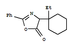 5(4H)-oxazolone, 4-(1-ethylcyclohexyl)-2-phenyl-Structure,71702-92-6Structure 5(4H)-oxazolone, 4-(1-ethylcyclohexyl)-2-phenyl- Structure,71702-92-6Structure