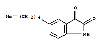 1H-indole-2,3-dione, 5-pentyl-(9ci)Structure,717832-63-8Structure 1H-indole-2,3-dione, 5-pentyl-(9ci) Structure,717832-63-8Structure