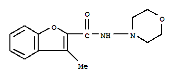 2-Benzofurancarboxamide,3-methyl-n-4-morpholinyl-(9ci)Structure,717870-34-3Structure 2-Benzofurancarboxamide,3-methyl-n-4-morpholinyl-(9ci) Structure,717870-34-3Structure