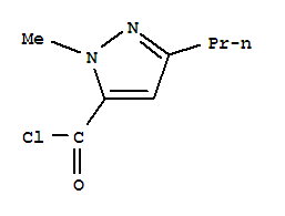 1H-pyrazole-5-carbonyl chloride, 1-methyl-3-propyl-(9ci)Structure,717871-87-9Structure 1H-pyrazole-5-carbonyl chloride, 1-methyl-3-propyl-(9ci) Structure,717871-87-9Structure