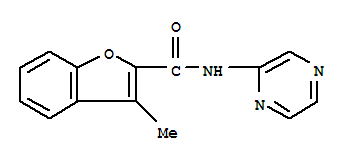 2-Benzofurancarboxamide,3-methyl-n-pyrazinyl-(9ci)Structure,717873-54-6Structure 2-Benzofurancarboxamide,3-methyl-n-pyrazinyl-(9ci) Structure,717873-54-6Structure