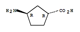 (1R,3R)-3-氨基環(huán)戊烷羧酸結(jié)構(gòu)式_71869-43-7結(jié)構(gòu)式