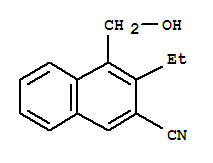 2-Naphthalenecarbonitrile,3-ethyl-4-(hydroxymethyl)-(9ci) Structure,719275-87-3Structure