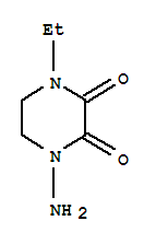2,3-Piperazinedione,1-amino-4-ethyl-(9ci)Structure,71999-56-9Structure 2,3-Piperazinedione,1-amino-4-ethyl-(9ci) Structure,71999-56-9Structure