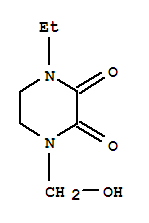 2,3-Piperazinedione,1-ethyl-4-(hydroxymethyl)-(9ci)Structure,72325-04-3Structure 2,3-Piperazinedione,1-ethyl-4-(hydroxymethyl)-(9ci) Structure,72325-04-3Structure