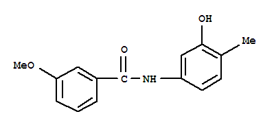 Benzamide, n-(3-hydroxy-4-methylphenyl)-3-methoxy-(9ci)Structure,723261-30-1Structure Benzamide, n-(3-hydroxy-4-methylphenyl)-3-methoxy-(9ci) Structure,723261-30-1Structure