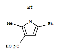 1H-pyrrole-3-carboxylicacid,1-ethyl-2-methyl-5-phenyl-(9ci)Structure,724744-76-7Structure 1H-pyrrole-3-carboxylicacid,1-ethyl-2-methyl-5-phenyl-(9ci) Structure,724744-76-7Structure