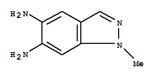 1H-indazole-5,6-diamine, 1-methyl- Structure,724766-98-7Structure