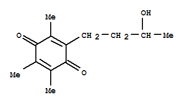 2,5-Cyclohexadiene-1,4-dione,2-(3-hydroxybutyl)-3,5,6-trimethyl-(9ci)Structure,725227-95-2Structure 2,5-Cyclohexadiene-1,4-dione,2-(3-hydroxybutyl)-3,5,6-trimethyl-(9ci) Structure,725227-95-2Structure