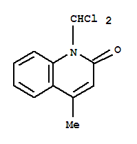 2(1H)-quinolinone,1-(dichloromethyl)-4-methyl-(9ci)Structure,72566-83-7Structure 2(1H)-quinolinone,1-(dichloromethyl)-4-methyl-(9ci) Structure,72566-83-7Structure
