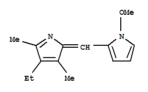 1H-pyrrole,2-[(4-ethyl-3,5-dimethyl-2h-pyrrol-2-ylidene)methyl]-1-methoxy-(9ci) Structure,725677-25-8Structure