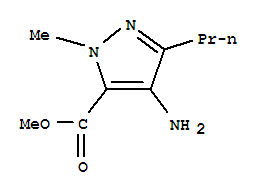 1H-pyrazole-5-carboxylicacid,4-amino-1-methyl-3-propyl-,methylester(9ci)Structure,727408-28-8Structure 1H-pyrazole-5-carboxylicacid,4-amino-1-methyl-3-propyl-,methylester(9ci) Structure,727408-28-8Structure