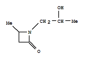 2-Azetidinone,1-(2-hydroxypropyl)-4-methyl-(9ci)Structure,727739-38-0Structure 2-Azetidinone,1-(2-hydroxypropyl)-4-methyl-(9ci) Structure,727739-38-0Structure