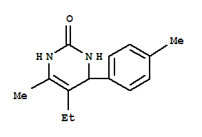 2(1H)-pyrimidinone,5-ethyl-3,4-dihydro-6-methyl-4-(4-methylphenyl)-(9ci)Structure,728004-12-4Structure 2(1H)-pyrimidinone,5-ethyl-3,4-dihydro-6-methyl-4-(4-methylphenyl)-(9ci) Structure,728004-12-4Structure