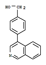 4-(4-異喹啉)苯甲醇結(jié)構(gòu)式_728951-55-1結(jié)構(gòu)式