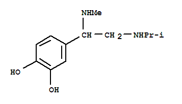 (9ci)-4-[1-(甲基氨基)-2-[(1-甲基乙基)氨基]乙基]-1,2-苯二醇結(jié)構(gòu)式_730234-53-4結(jié)構(gòu)式
