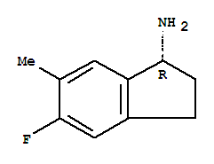 1H-inden-1-amine,5-fluoro-2,3-dihydro-6-methyl-,(1r)-(9ci) Structure,730980-45-7Structure