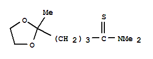 1,3-Dioxolane-2-butanethioamide, n,n,2-trimethyl-Structure,73199-95-8Structure 1,3-Dioxolane-2-butanethioamide, n,n,2-trimethyl- Structure,73199-95-8Structure