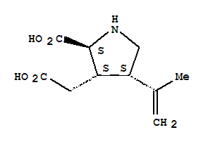 (2R,3S,4S)-rel-2-Carboxy-4-(1-Methylethenyl)-3-Pyrrolidineacetic AcidStructure,73209-05-9Structure (2R,3S,4S)-rel-2-Carboxy-4-(1-Methylethenyl)-3-Pyrrolidineacetic Acid Structure,73209-05-9Structure