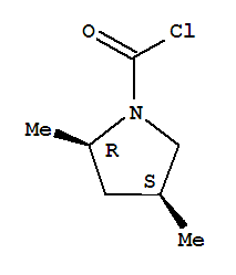 1-Pyrrolidinecarbonyl chloride, 2,4-dimethyl-, cis-(9ci)Structure,73291-04-0Structure 1-Pyrrolidinecarbonyl chloride, 2,4-dimethyl-, cis-(9ci) Structure,73291-04-0Structure