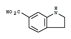 2,3-Dihydro-1H-indole-6-carboxylic acidStructure,732922-86-0Structure 2,3-Dihydro-1H-indole-6-carboxylic acid Structure,732922-86-0Structure