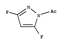 1H-pyrazole, 1-acetyl-3,5-difluoro-(9ci)Structure,73311-18-9Structure 1H-pyrazole, 1-acetyl-3,5-difluoro-(9ci) Structure,73311-18-9Structure