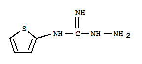 Hydrazinecarboximidamide, n-2-thienyl-Structure,734486-44-3Structure Hydrazinecarboximidamide, n-2-thienyl- Structure,734486-44-3Structure