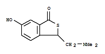 (9ci)-3-[(二甲基氨基)甲基]-6-羥基-苯并[c]噻吩-1(3h)-酮結(jié)構(gòu)式_735226-35-4結(jié)構(gòu)式