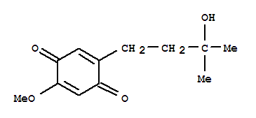 2,5-Cyclohexadiene-1,4-dione, 2-(3-hydroxy-3-methylbutyl)-5-methoxy-(9ci)Structure,735270-31-2Structure 2,5-Cyclohexadiene-1,4-dione, 2-(3-hydroxy-3-methylbutyl)-5-methoxy-(9ci) Structure,735270-31-2Structure