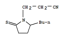 1-Pyrrolidinepropanenitrile, 2-butyl-5-thioxo-Structure,73696-56-7Structure 1-Pyrrolidinepropanenitrile, 2-butyl-5-thioxo- Structure,73696-56-7Structure