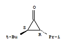 (2s,3r)-(9ci)-2-(1,1-二甲基乙基)-3-(1-甲基乙基)-環(huán)丙烷酮結構式_738587-98-9結構式
