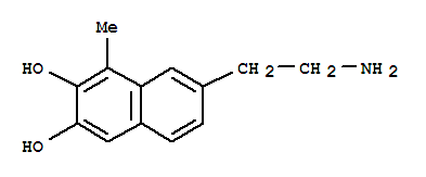 2,3-Naphthalenediol, 7-(2-aminoethyl)-1-methyl-(9ci)Structure,740751-99-9Structure 2,3-Naphthalenediol, 7-(2-aminoethyl)-1-methyl-(9ci) Structure,740751-99-9Structure