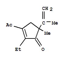 2-Cyclopenten-1-one,3-acetyl-2-ethyl-5-methyl-5-(1-methylethenyl)-(9ci)Structure,741694-90-6Structure 2-Cyclopenten-1-one,3-acetyl-2-ethyl-5-methyl-5-(1-methylethenyl)-(9ci) Structure,741694-90-6Structure