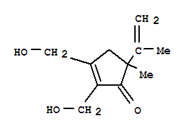 2-Cyclopenten-1-one,2,3-bis(hydroxymethyl)-5-methyl-5-(1-methylethenyl)-(9ci)Structure,741695-05-6Structure 2-Cyclopenten-1-one,2,3-bis(hydroxymethyl)-5-methyl-5-(1-methylethenyl)-(9ci) Structure,741695-05-6Structure