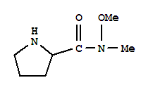 2-Pyrrolidinecarboxamide,n-methoxy-n-methyl-(9ci) Structure,742691-96-9Structure