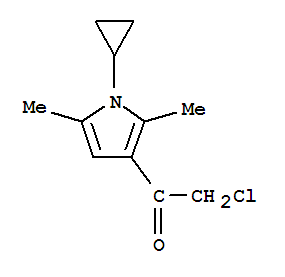 (9ci)-2-氯-1-(1-環(huán)丙基-2,5-二甲基-1H-吡咯-3-基)-乙酮結(jié)構(gòu)式_744227-04-1結(jié)構(gòu)式