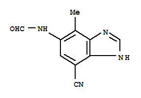 (9ci)-n-(7-氰基-4-甲基-1H-苯并咪唑-5-基)-甲酰胺結(jié)構(gòu)式_745048-52-6結(jié)構(gòu)式