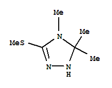 1H-1,2,4-triazole,4,5-dihydro-4,5,5-trimethyl-3-(methylthio)-(9ci)Structure,745761-69-7Structure 1H-1,2,4-triazole,4,5-dihydro-4,5,5-trimethyl-3-(methylthio)-(9ci) Structure,745761-69-7Structure