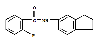 Benzamide, n-(2,3-dihydro-1h-inden-5-yl)-2-fluoro-(9ci)Structure,746614-43-7Structure Benzamide, n-(2,3-dihydro-1h-inden-5-yl)-2-fluoro-(9ci) Structure,746614-43-7Structure
