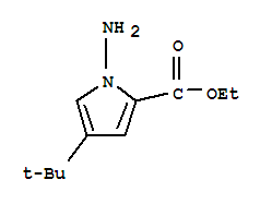 1H-pyrrole-2-carboxylicacid,1-amino-4-(1,1-dimethylethyl)-,ethylester(9ci) Structure,746671-36-3Structure
