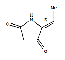 2,4-Pyrrolidinedione,5-ethylidene-,(z)-(9ci)Structure,74730-44-2Structure 2,4-Pyrrolidinedione,5-ethylidene-,(z)-(9ci) Structure,74730-44-2Structure