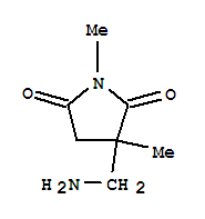 2,5-Pyrrolidinedione,3-(aminomethyl)-1,3-dimethyl-(9ci)Structure,747364-86-9Structure 2,5-Pyrrolidinedione,3-(aminomethyl)-1,3-dimethyl-(9ci) Structure,747364-86-9Structure