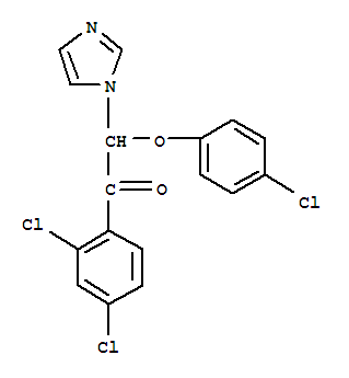 2-(4-氯苯氧基)-1-(2,4-二氯苯基)-2-(1H-咪唑-1-基)-乙酮結(jié)構(gòu)式_748080-23-1結(jié)構(gòu)式