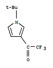 (9ci)-1-[1-(1,1-二甲基乙基)-1H-吡咯-3-基]-2,2,2-三氟-乙酮結(jié)構(gòu)式_74889-36-4結(jié)構(gòu)式