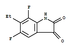 1H-indole-2,3-dione, 6-ethyl-5,7-difluoro-(9ci)Structure,749241-79-0Structure 1H-indole-2,3-dione, 6-ethyl-5,7-difluoro-(9ci) Structure,749241-79-0Structure