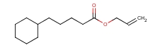 Cyclohexanepentanoic acid, 2-propenyl esterStructure,7493-68-7Structure Cyclohexanepentanoic acid, 2-propenyl ester Structure,7493-68-7Structure