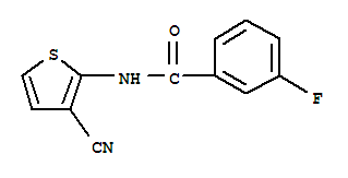 Benzamide, n-(3-cyano-2-thienyl)-3-fluoro-(9ci)Structure,749919-37-7Structure Benzamide, n-(3-cyano-2-thienyl)-3-fluoro-(9ci) Structure,749919-37-7Structure