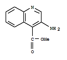 (9ci)-3-氨基-4-喹啉羧酸甲酯結(jié)構(gòu)式_75353-51-4結(jié)構(gòu)式