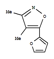 Isoxazole, 5-(2-furanyl)-3,4-dimethyl-(9ci)Structure,75601-30-8Structure Isoxazole, 5-(2-furanyl)-3,4-dimethyl-(9ci) Structure,75601-30-8Structure